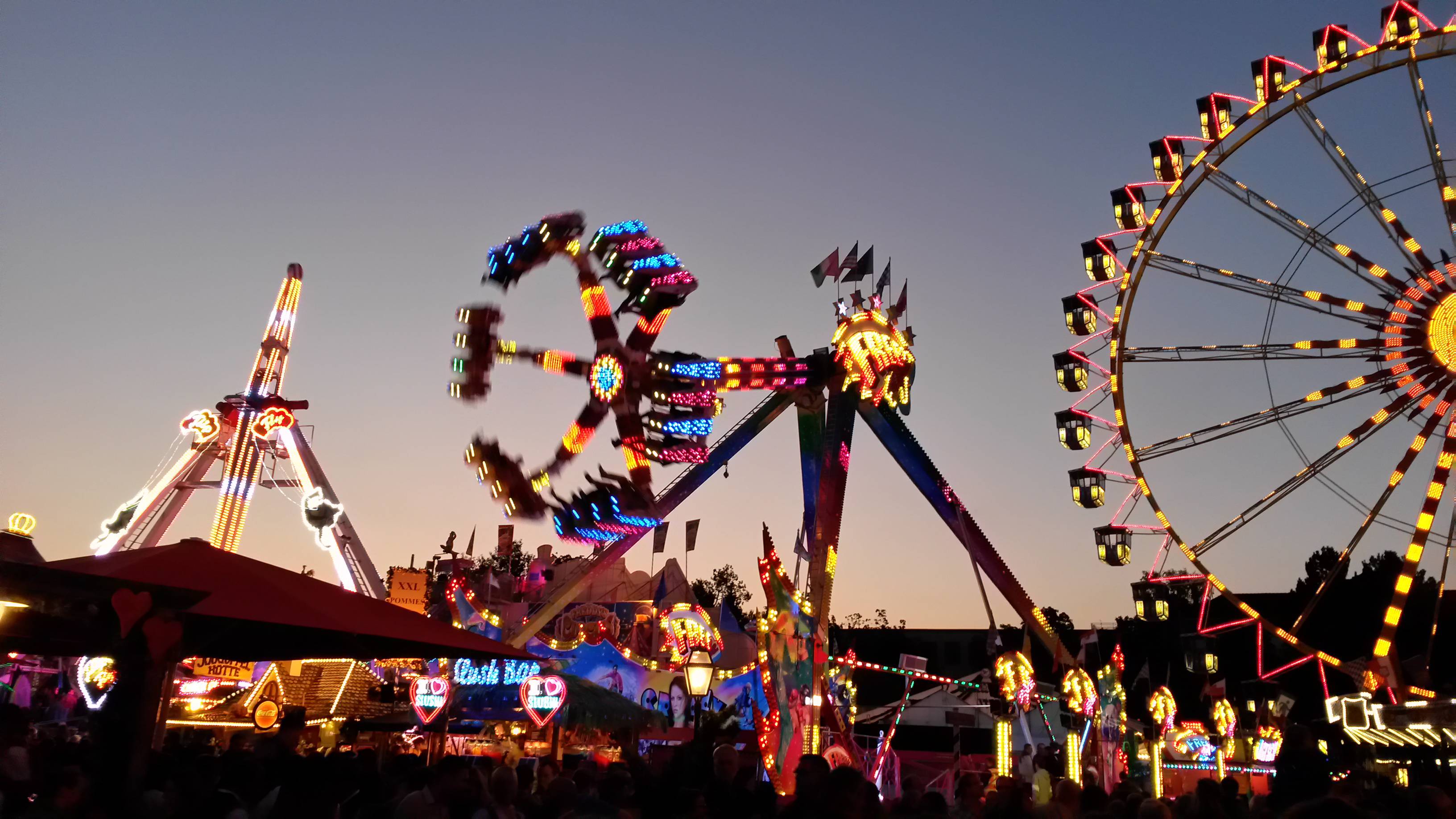 Jahrmarkt in Rosenheim in Bayern