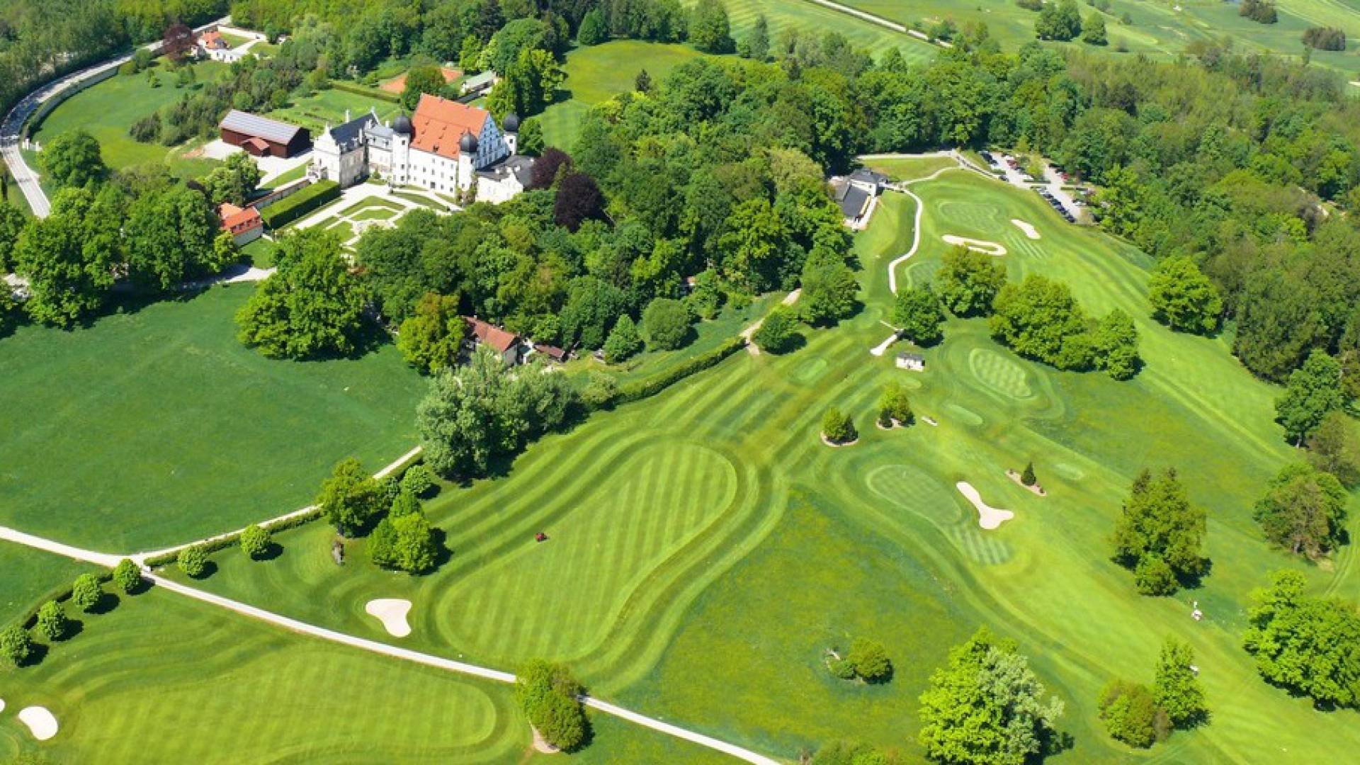 Golfclub Schloss Maxlrain von Oben